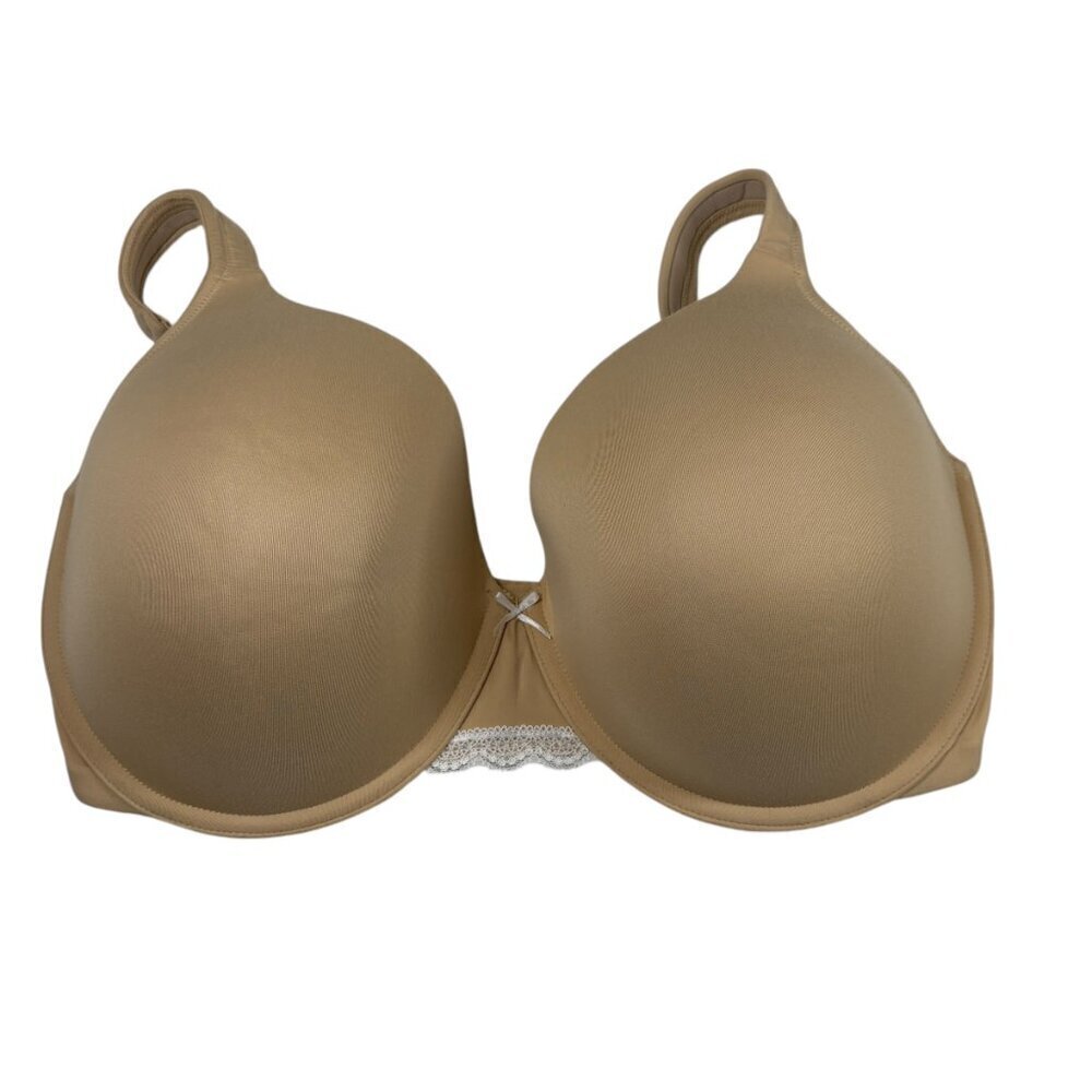 Cacique - Lane Bryant Beige Lightly Lined Full Coverage Bra Women's Size 40H